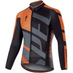 Mens Specialized RBX Comp Cycling Jersey Long SLeeve Bib Tight 2017 Orange
