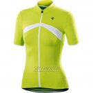 Womens Specialized SL Elite Cycling Jersey Bib Short 2016 White Green