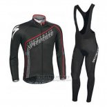 Men's Specialized SL Expert Cycling Jersey Long Sleeve Bib Tight 2016 Black