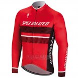 Men's Specialized RBX Comp Cycling Jersey Long Sleeve Bib Tight 2018 Red Black White