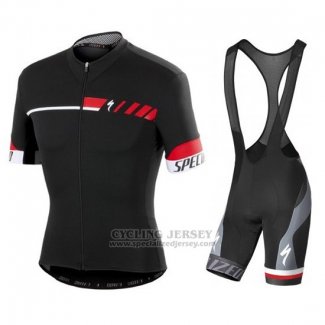 Men's Specialized SL Elite Cycling Jersey Bib Short 2015 Black Red