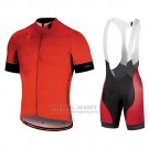Men's Specialized SL Pro Cycling Jersey Bib Short 2018 Red Black