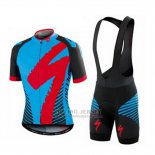 Men's Specialized RBX Comp Cycling Jersey Bib Short 2016 Blue Red Black