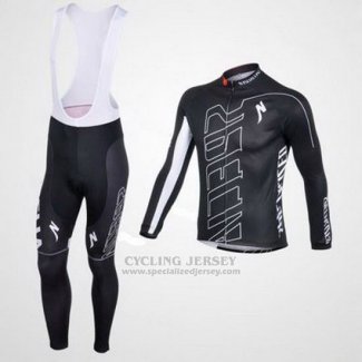 Men's Specialized RBX Comp Cycling Jersey Long Sleeve Bib Tight 2016 Black White