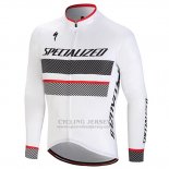 Men's Specialized RBX Comp Cycling Jersey Long Sleeve Bib Tight 2018 White Black Red