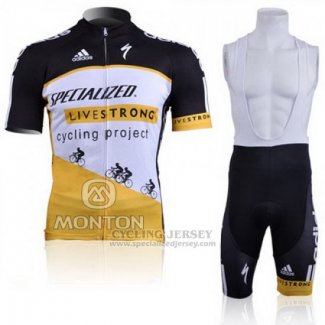 Men's Specialized RBX Comp Cycling Jersey Bib Short 2011 Black White Yellow