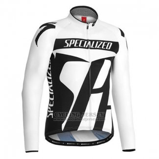 Men's Specialized RBX Sport Cycling Jersey Long Sleeve Bib Tight 2016 White Black