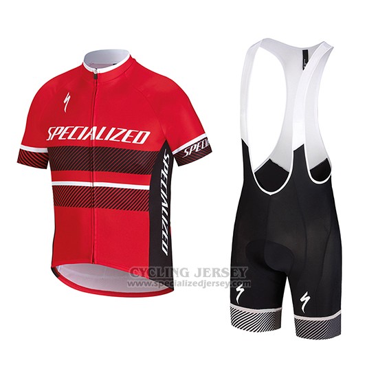 Kid S Specialized Rbx Comp Cycling Jersey Bib Short 2018 Red Black